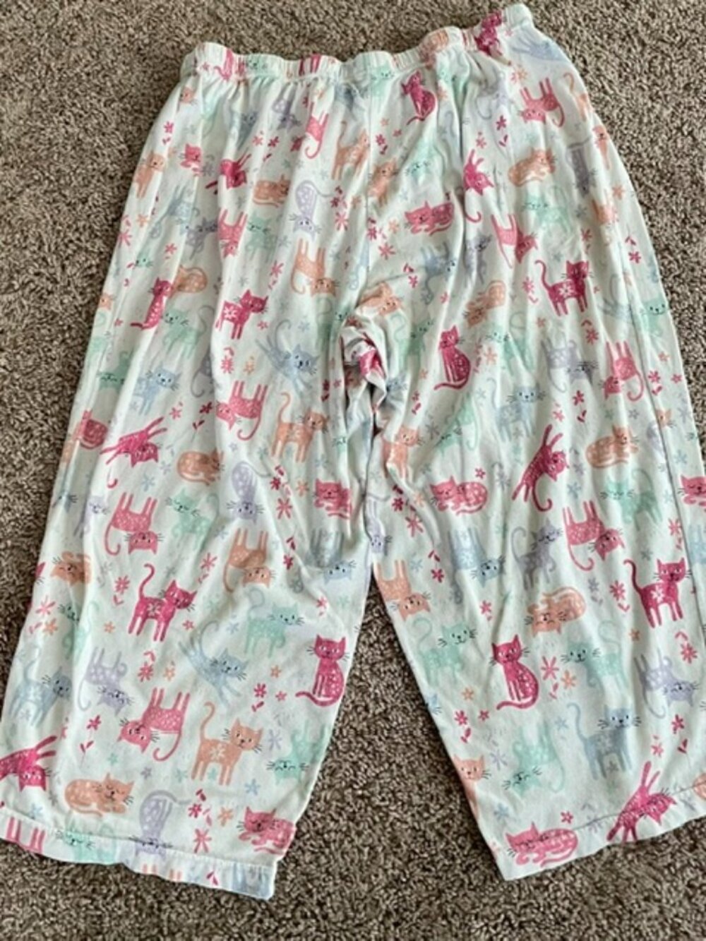 Women's Secret Treasures Cat Print Pajama Bottom Size XL - Picture 2 of 4